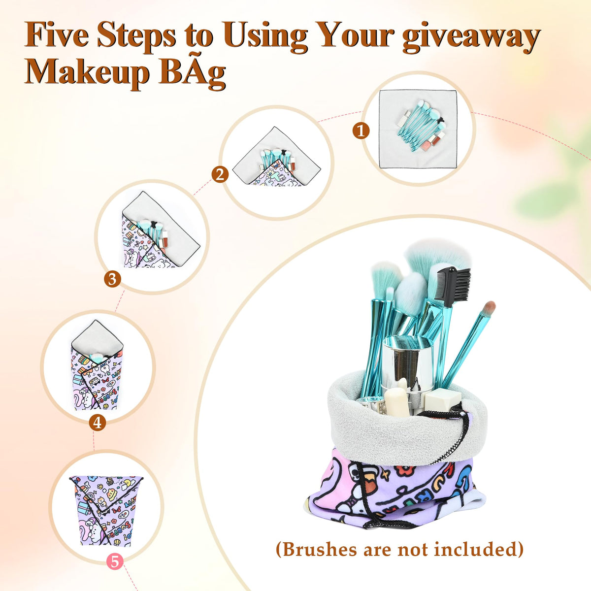 GALHUBIS makeup case organizer interior features layered storage for cosmetics, brushes, and tools.