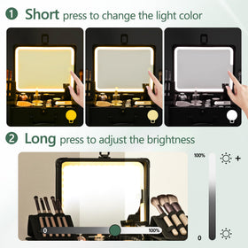 GALHUBIS makeup case shockproof foam cushions cosmetics during transit