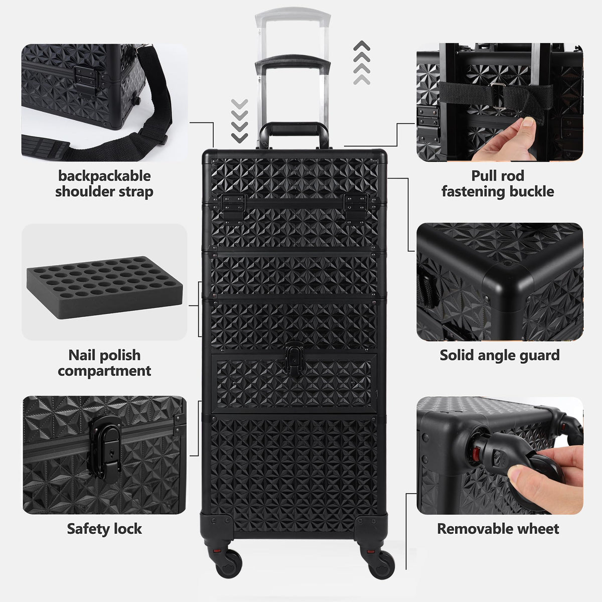 GALHUBIS middle tray with adjustable dividers for flexible storage.