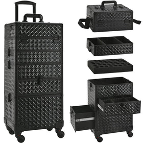 GALHUBIS makeup train case with modular design for easy customization and organization.