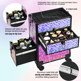 GALHUBIS middle tray includes adjustable dividers for flexible storage.