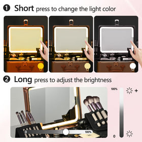 GALHUBIS standing makeup brush holder keeps brushes accessible and tidy