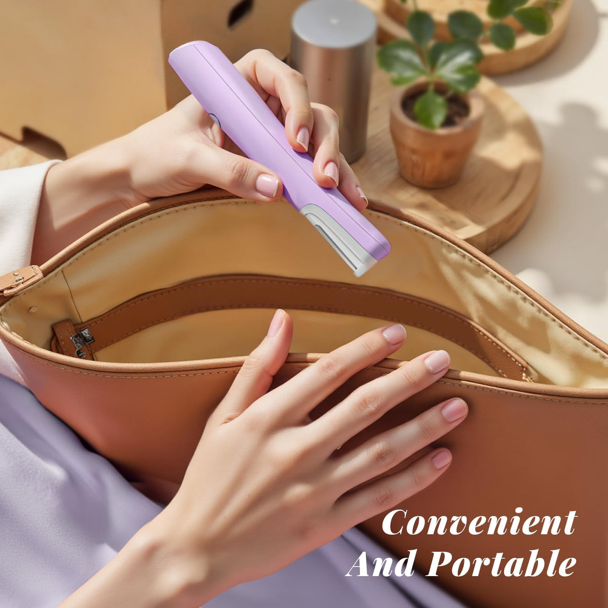 Galtxen Sonic Dermaplaning Tool rechargeable handle enables cord-free use anywhere.
