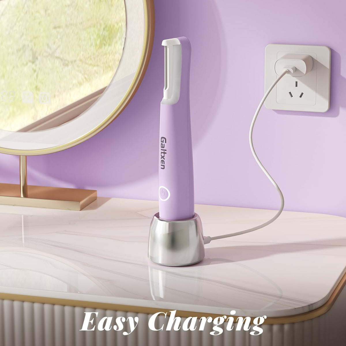 Galtxen Dermaplaning tool LED light aids precise skin prep and visibility.