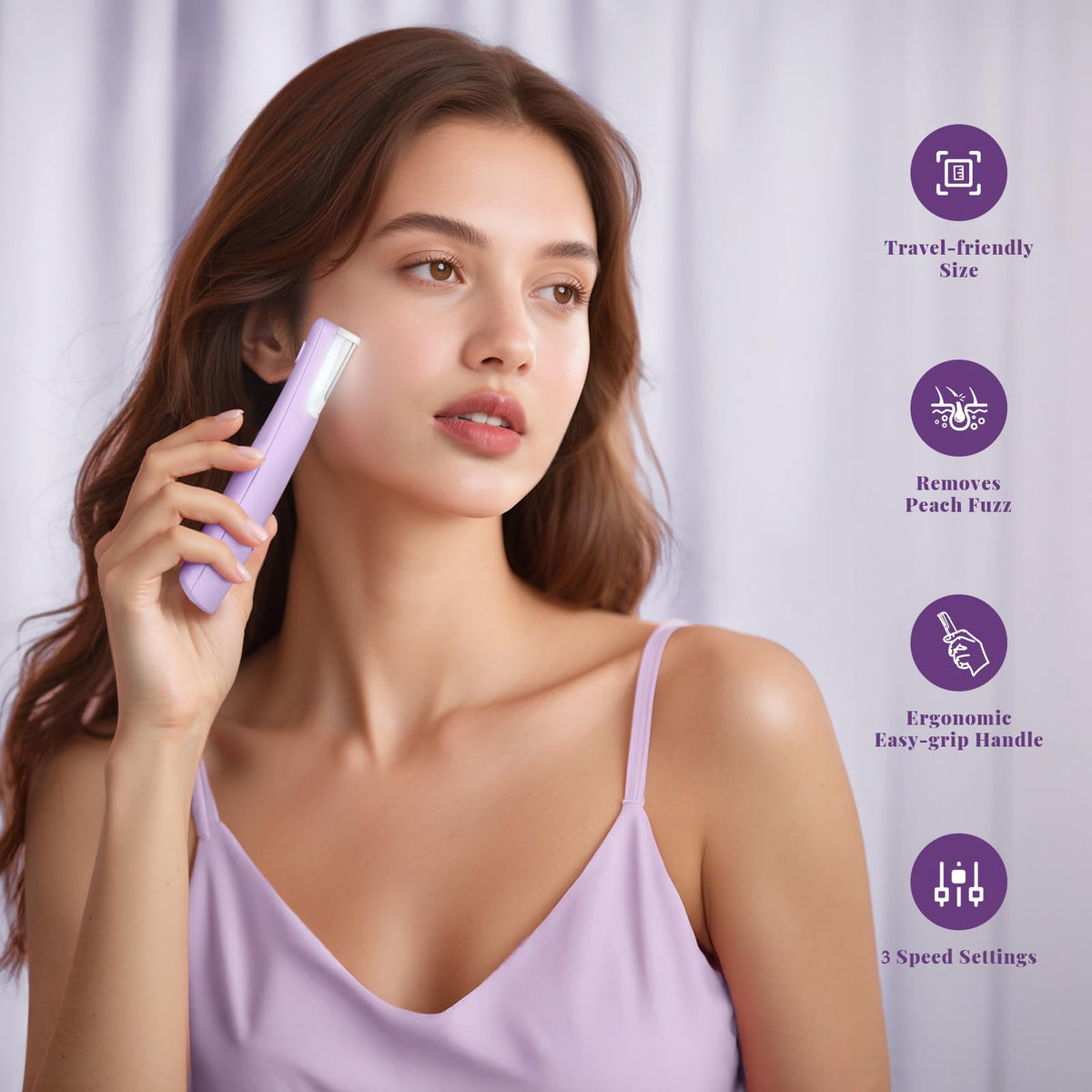 Galtxen Sonic Dermaplaning Tool travel case keeps your routine on the go.