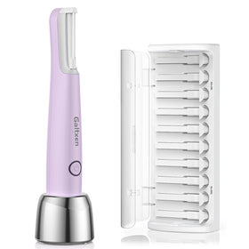 Galtxen Sonic Dermaplaning Tool front view highlights compact design for easy at-home use.