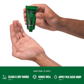 Gamer Grip Golf Cream on a golf club grip area to improve feel.