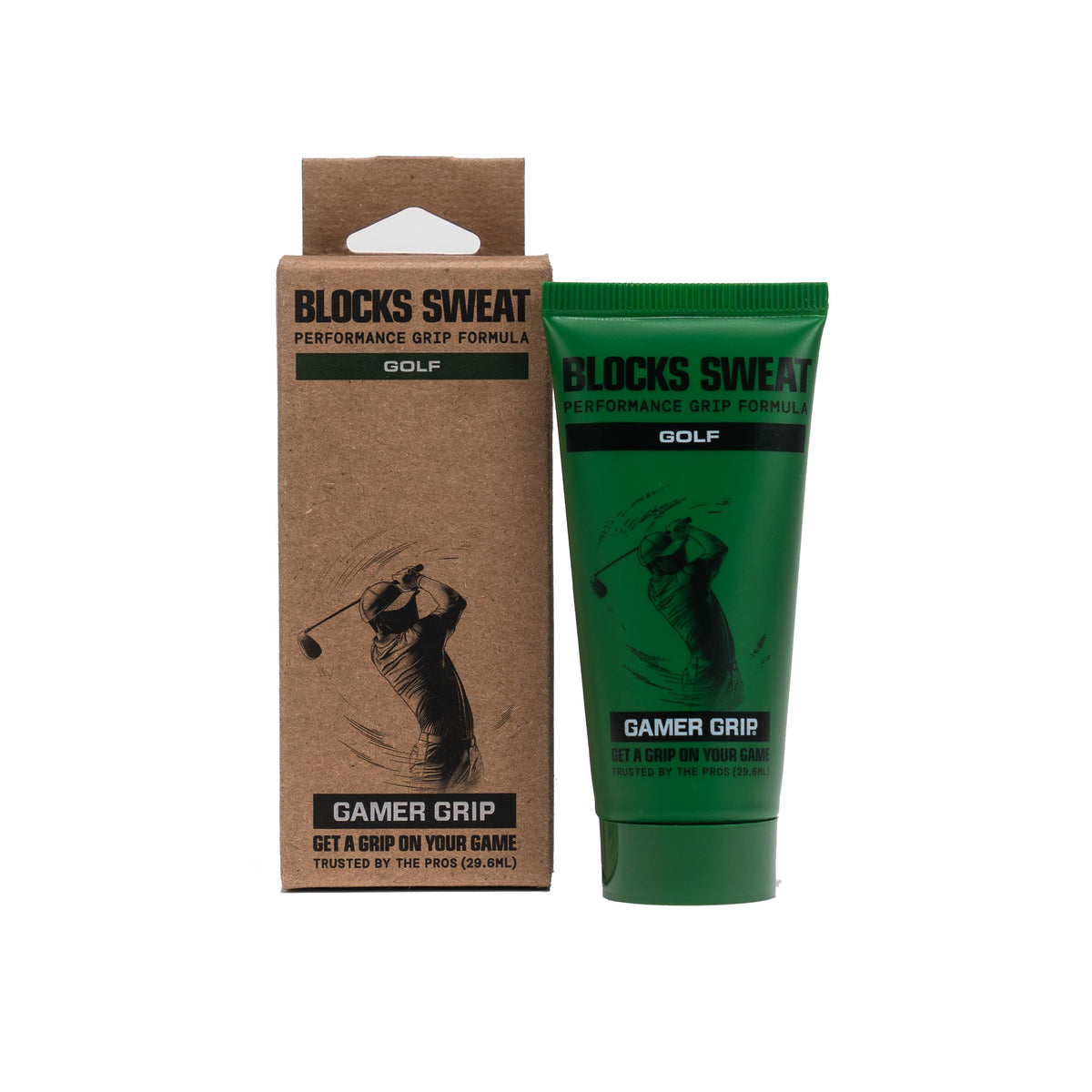 Gamer Grip Golf Cream on dry hands for a firmer swing grip.