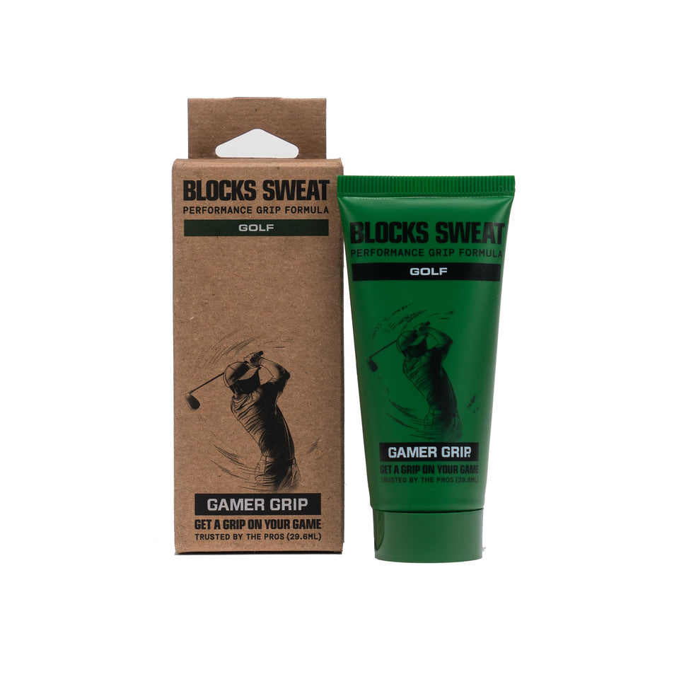 Gamer Grip Golf Cream on dry hands for a firmer swing grip.