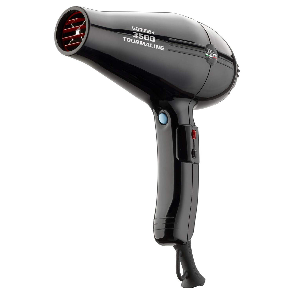 GAMMA+ 3500 air grill detail emphasizes durable black housing with red accents