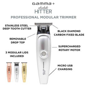 Gamma+ Absolute Hitter DLC blade for ultra-close, durable cuts