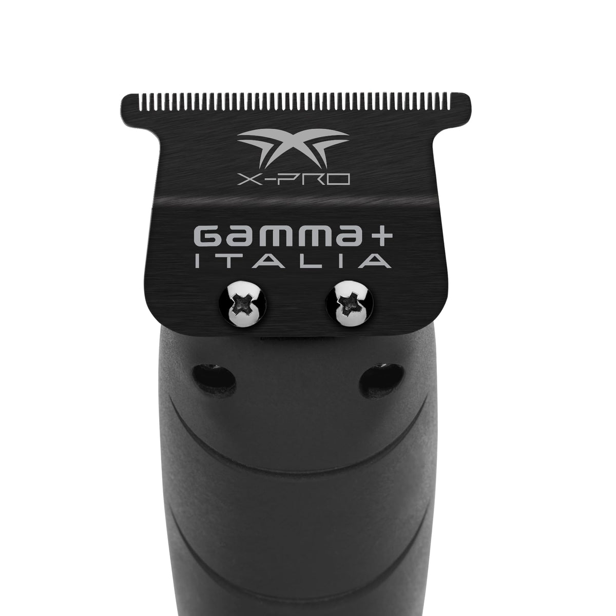 Gamma Plus X-Pro blade on work surface with zero-gap capability for crisp cuts.