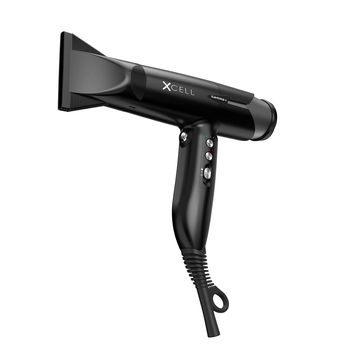 GAMMA+ XCell dryer showcasing the innovative digital motor for powerful airflow.
