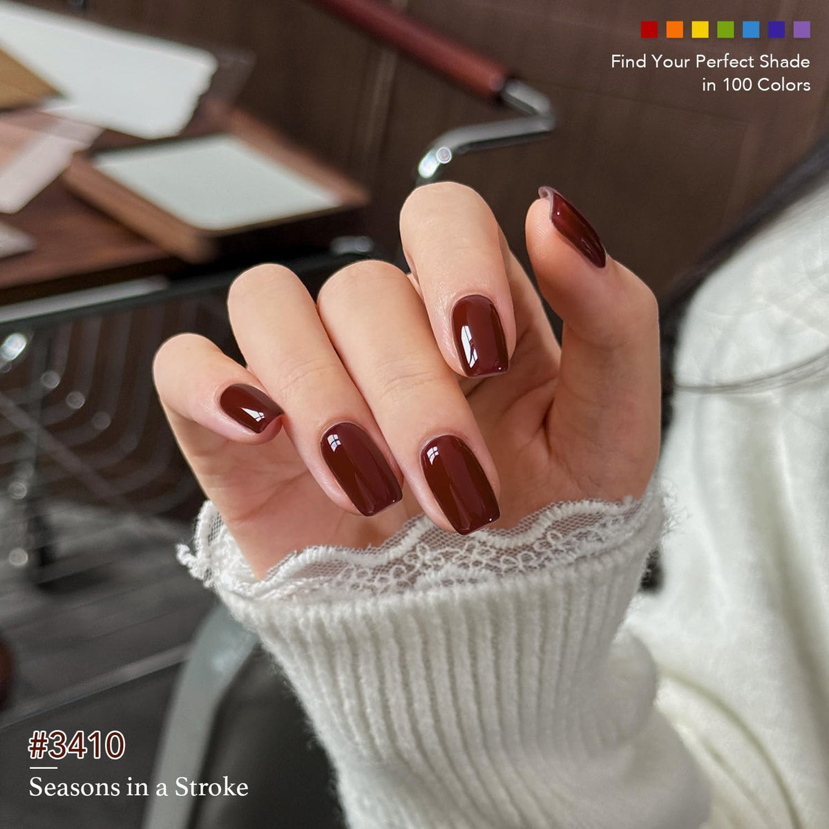 GAOY 108 Pcs Gel Nail Polish Set base coats ready for application.