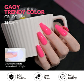 GAOY base coat bottle enhancing adhesion for longer wear.