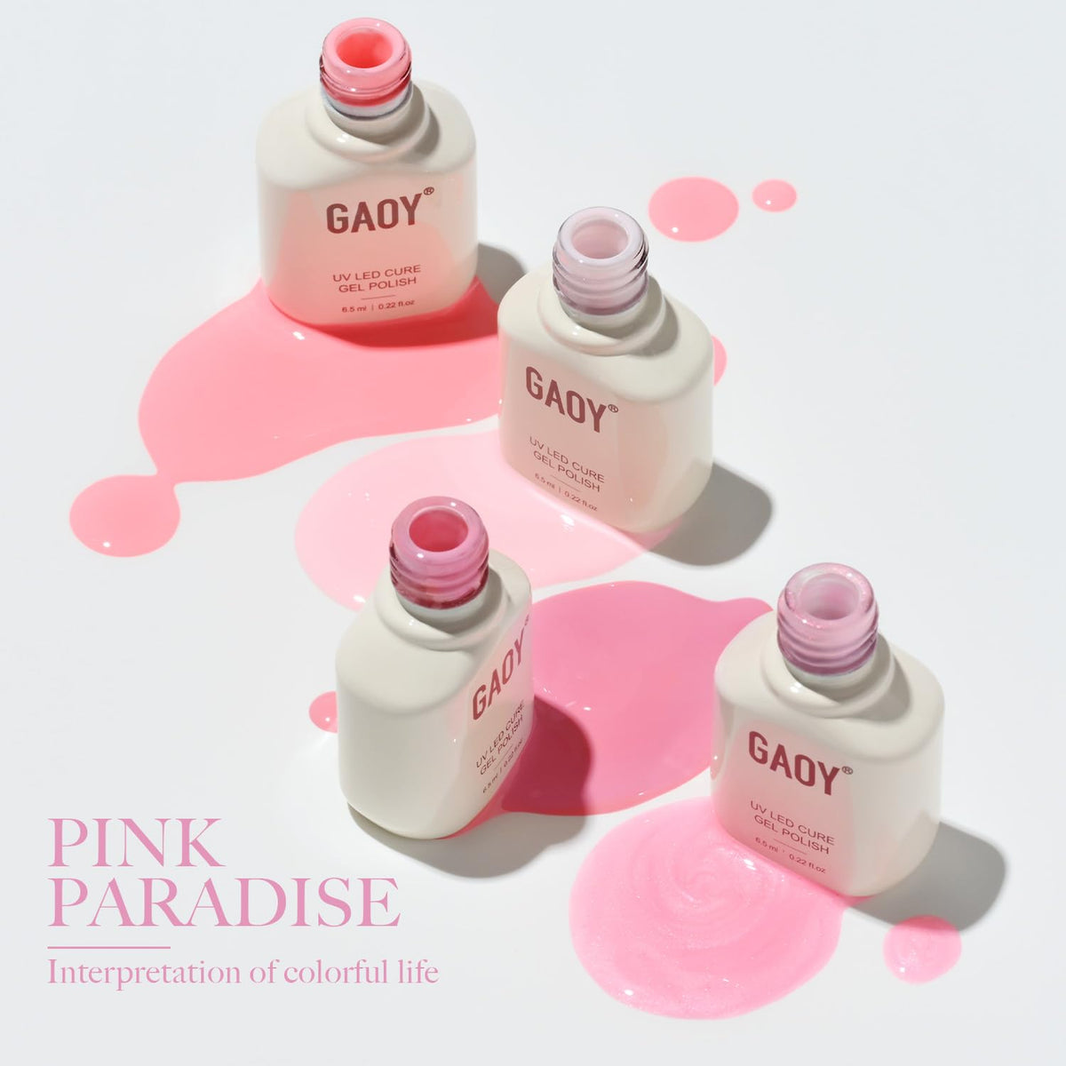 GAOY base coat bottle anchors color for long-lasting wear and smoother application.