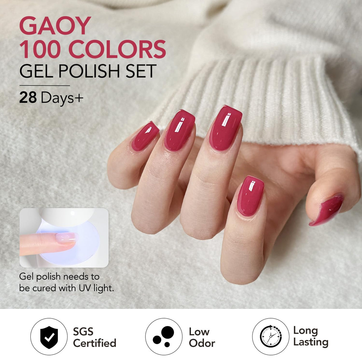GAOY builder gel – adds structure for nail art and durability.