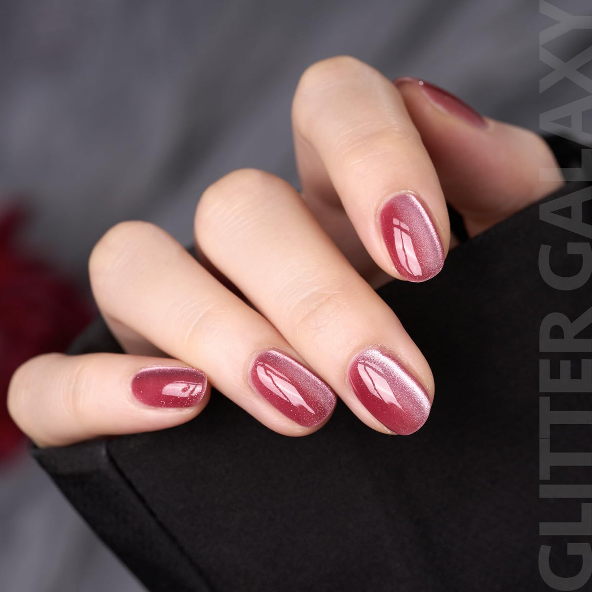 GAOY Glitter Galaxy Cat Eye nail art tips for easy patterns.