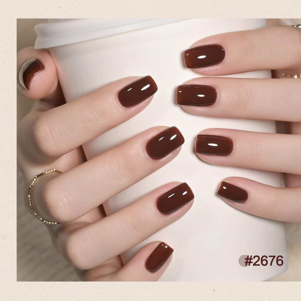 GAOY glossy top coat in action for extra shine and durability.