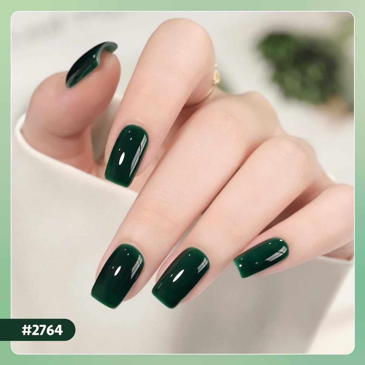 GAOY glossy top coat close-up for a brilliant shine
