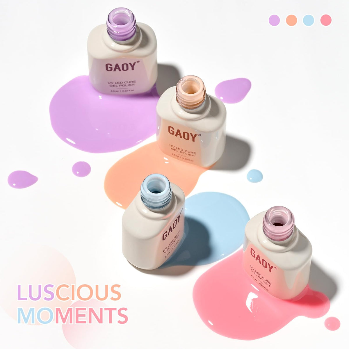 GAOY matte top coat bottle for velvety, winter-ready nails