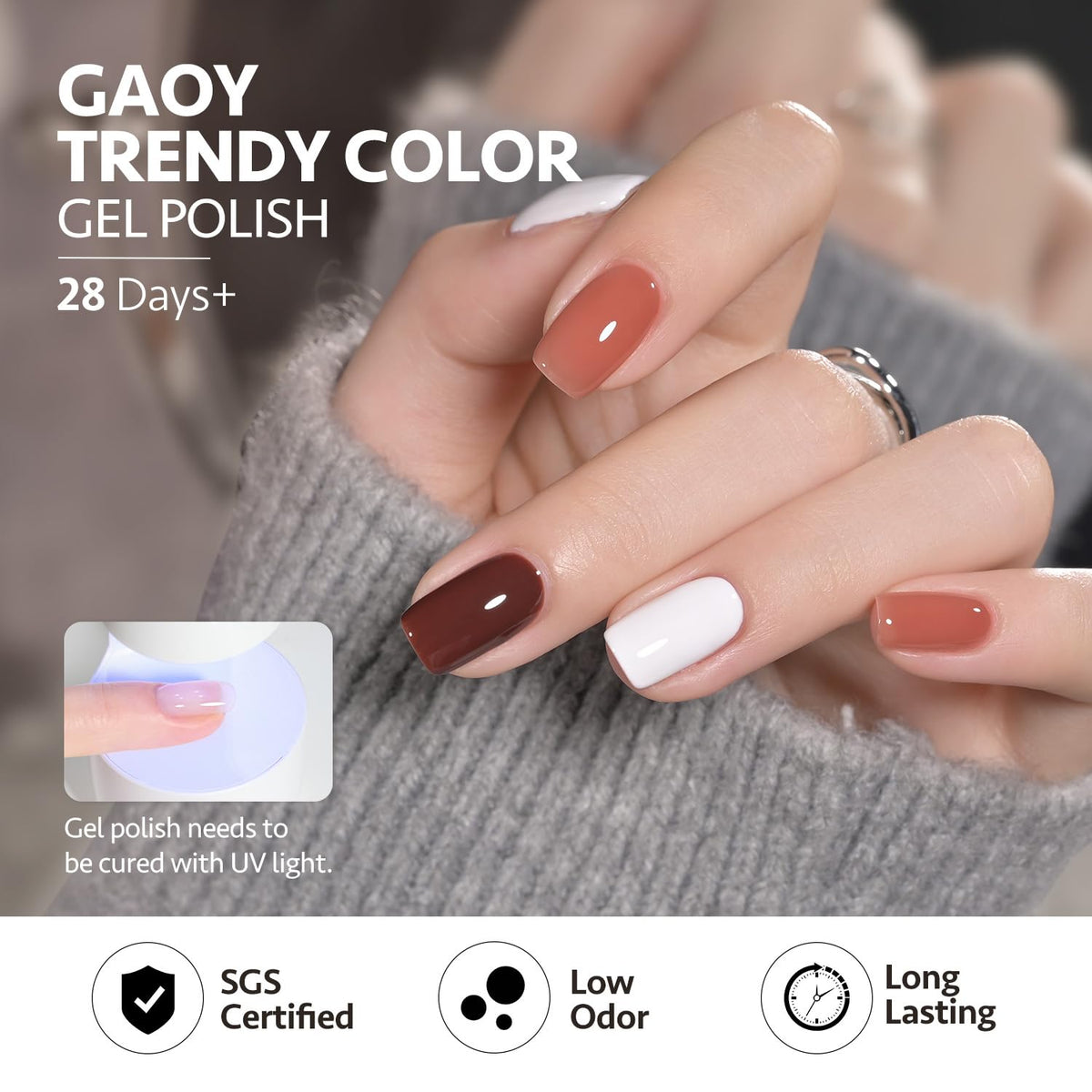 GAOY matte top coat adds velvet finish for chic winter looks.