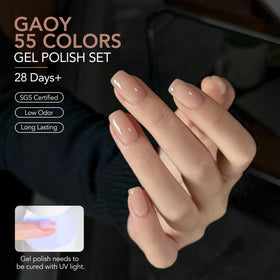 GAOY glitter top coat adds festive sparkle for nails.