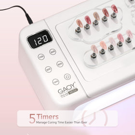 GAOY mega UV LED light delivers even cure across both hands