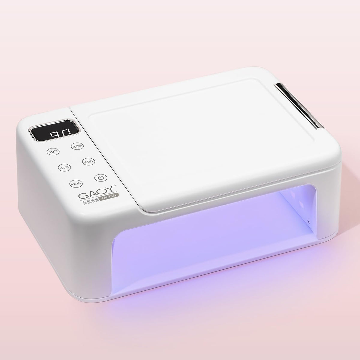 GAOY professional nail curing lamp with arm rest for efficient gel manicures