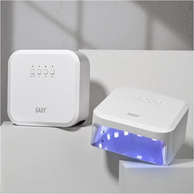 GAOY UV nail lamp foot art setup illustrating versatile use.