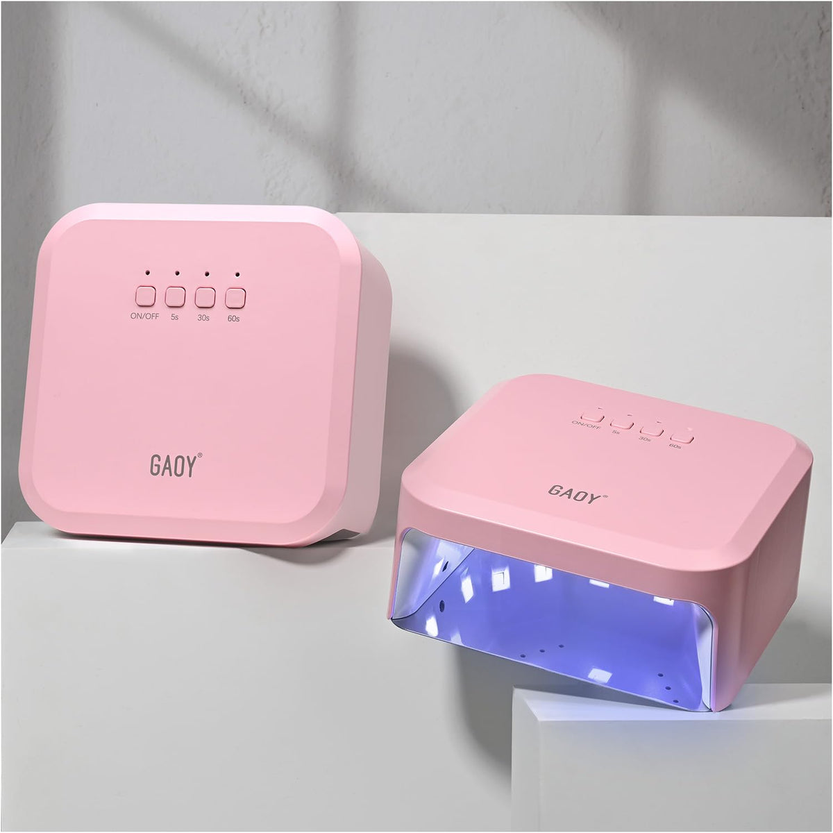 GAOY UV nail lamp pink infrared sensor enables hands-free operation