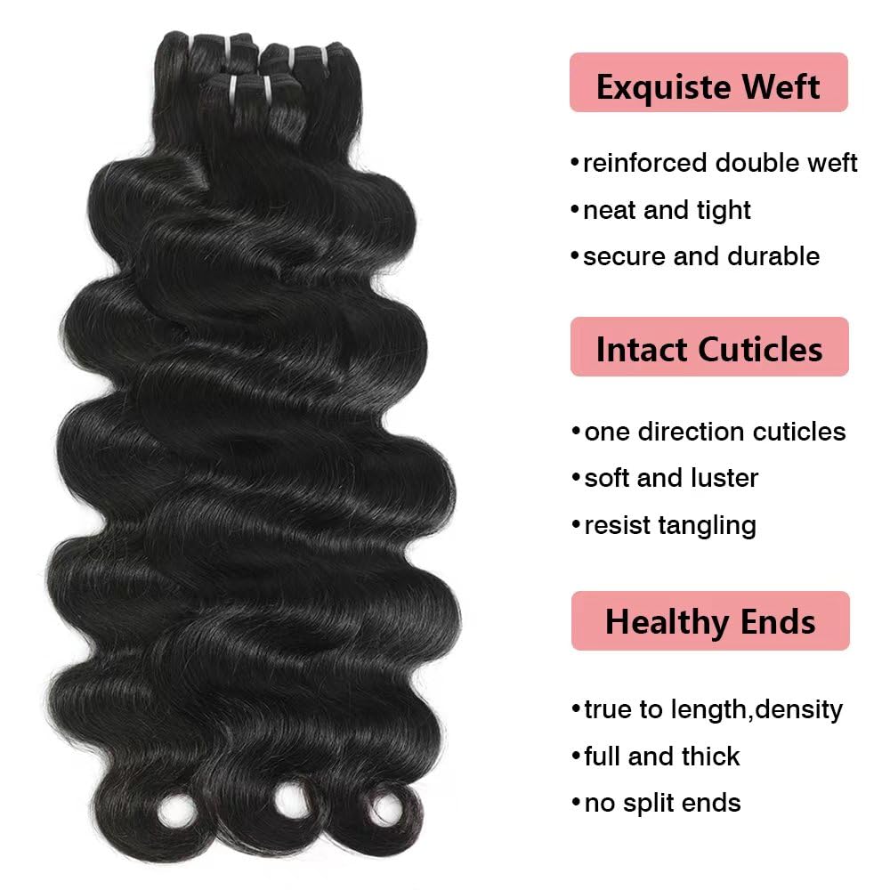 Gaozhao 20-inch body wave bundles with silky texture for daily wear.