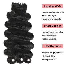 Gaozhao 20-inch body wave bundles with silky texture for daily wear.