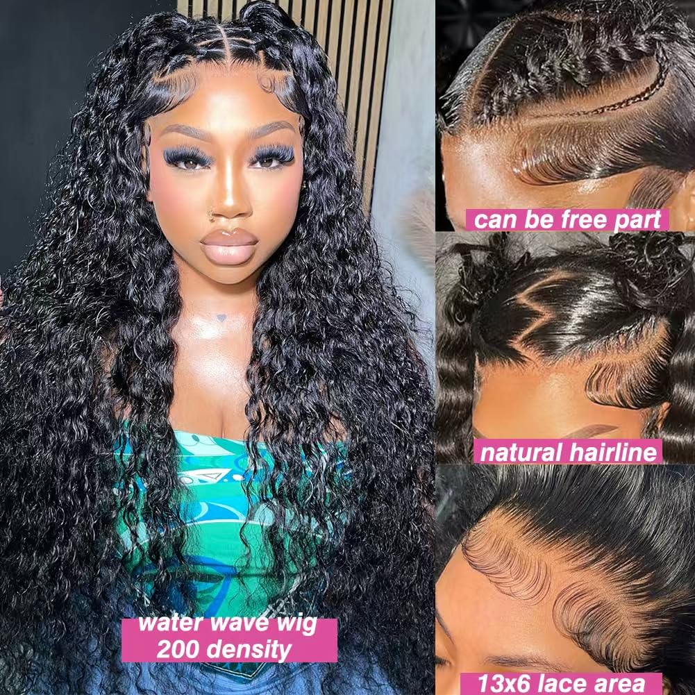 Gaozhao HD lace front wig 13x6 with seamless part shown