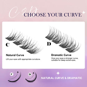 GAQQI DIY lash extensions with soft mink look feather-light and comfortable.