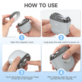 GAQQI two-speed nail clipper handles delicate and thicker nails efficiently.