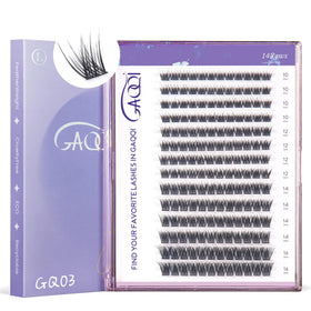 GAQQI GQ03 lash clusters C-curve 10-16mm for natural daily enhancement