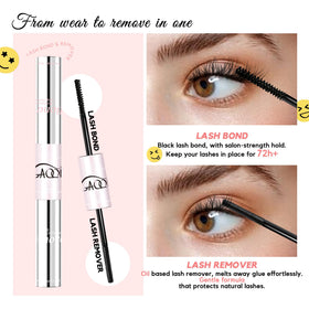 GAQQI Two-pack lash glue set keeps tools ready for daily styling.