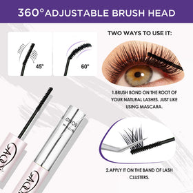 GAQQI Waterproof Lash Glue delivers up to 72 hours of wear.