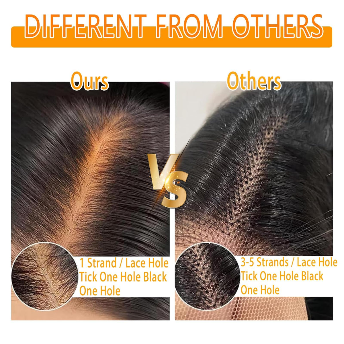 Pre-plucked GARAXIS wig front enhances easy styling and natural look