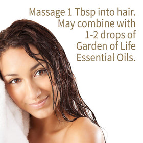 Garden of Life Jojoba Oil for hair care delivering lightweight conditioning.