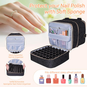 GAResy 84-bottle layout demonstrates organized storage with protective padding