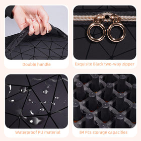 GAResy case with detachable dividers adapts for cosmetics or oils