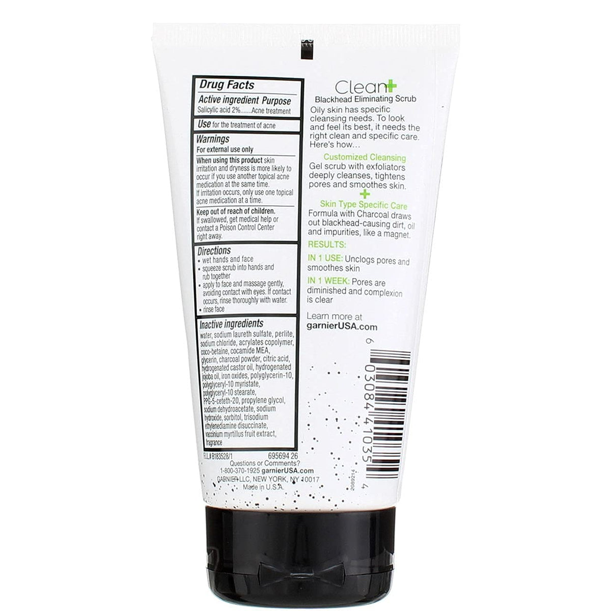 Garnier Clean Scrub 3-pack pack shot shows value and convenience