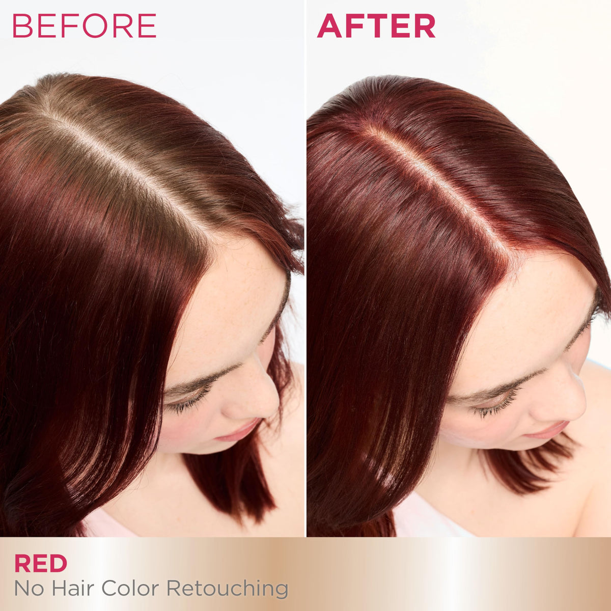 Garnier Color Retouch 6-6 Red sachets opened for precise, mess-free mixing.