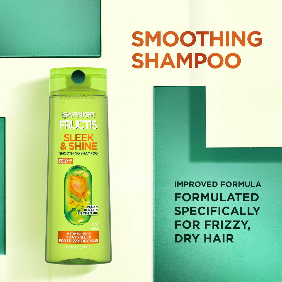 Garnier Fructis argan oil ingredient close‑up highlighting smoothing benefits