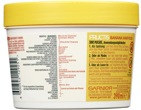 Texture swatch of Garnier Fructis Nourishing Banana Hair Food highlights light, fast-absorbing nourishment