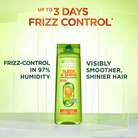 Garnier Fructis Sleek & Shine anti‑frizz serum bottle for easy styling