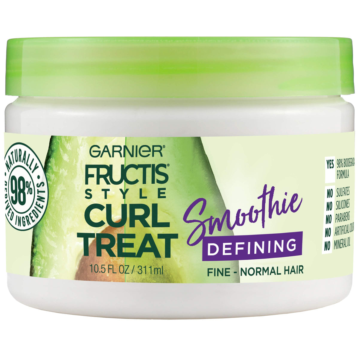 Garnier Fructis Style Curl Defining Smoothie jar for defined curls