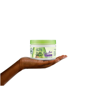 Natural-ingredient formula in Garnier Fructis Curl Defining Smoothie promotes nourished curls